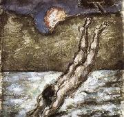 Paul Cezanne Femme piquant une tete dans i eau oil painting artist